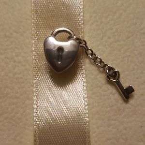 Pandora Silver Heart Lock & Key Charm